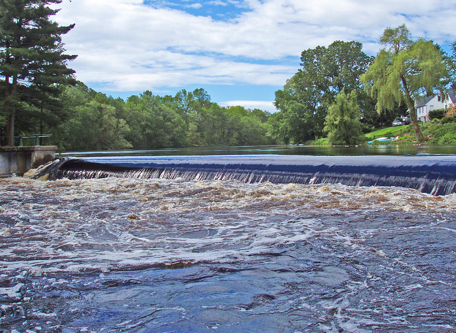 South Natick Dam at Flood